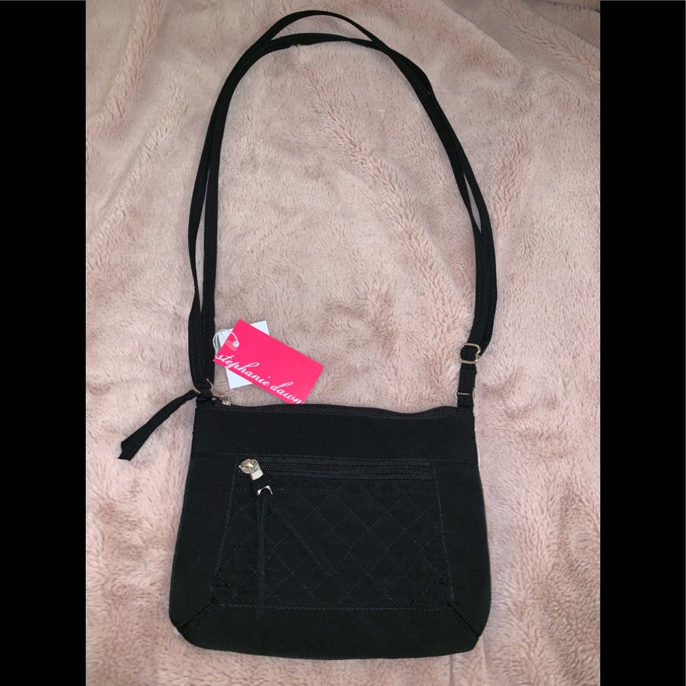 Black Quilted Crossbody Purse